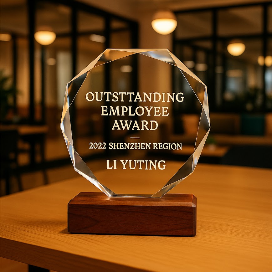 Octagon Light Appreciation Plaque