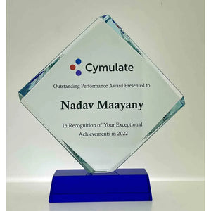 Diamond shape CRYSTAL AWARD