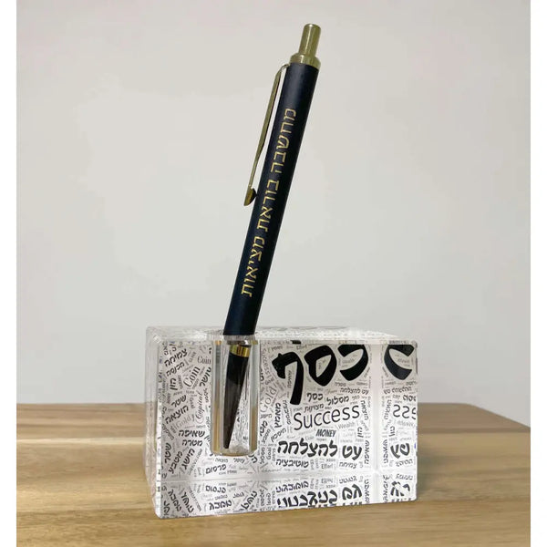 עט פרקר יוקרתי עם מעמד קריסטל Monograma