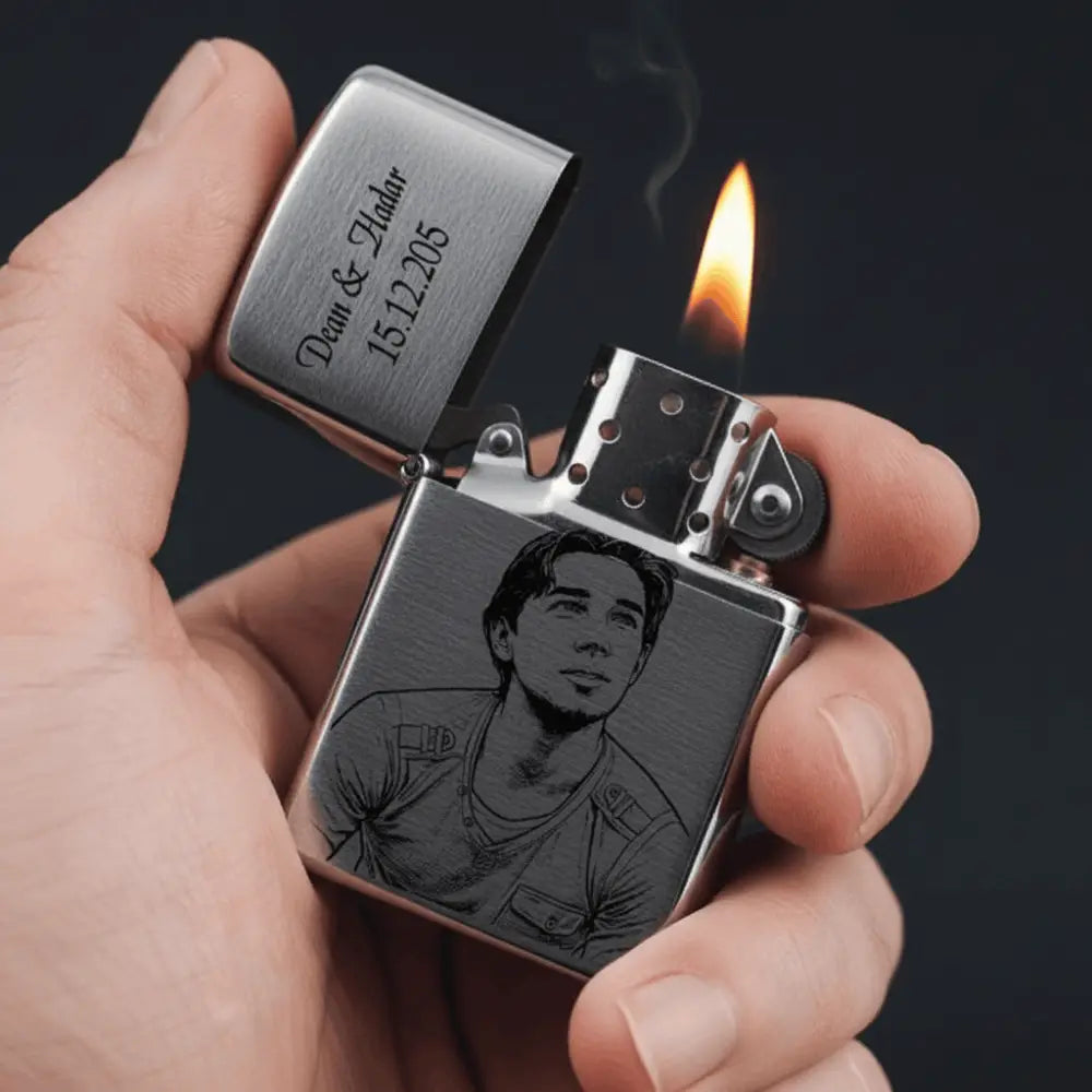 מצת Zippo מקורי עם חריטה אישית | מתנה שלא ישכחו