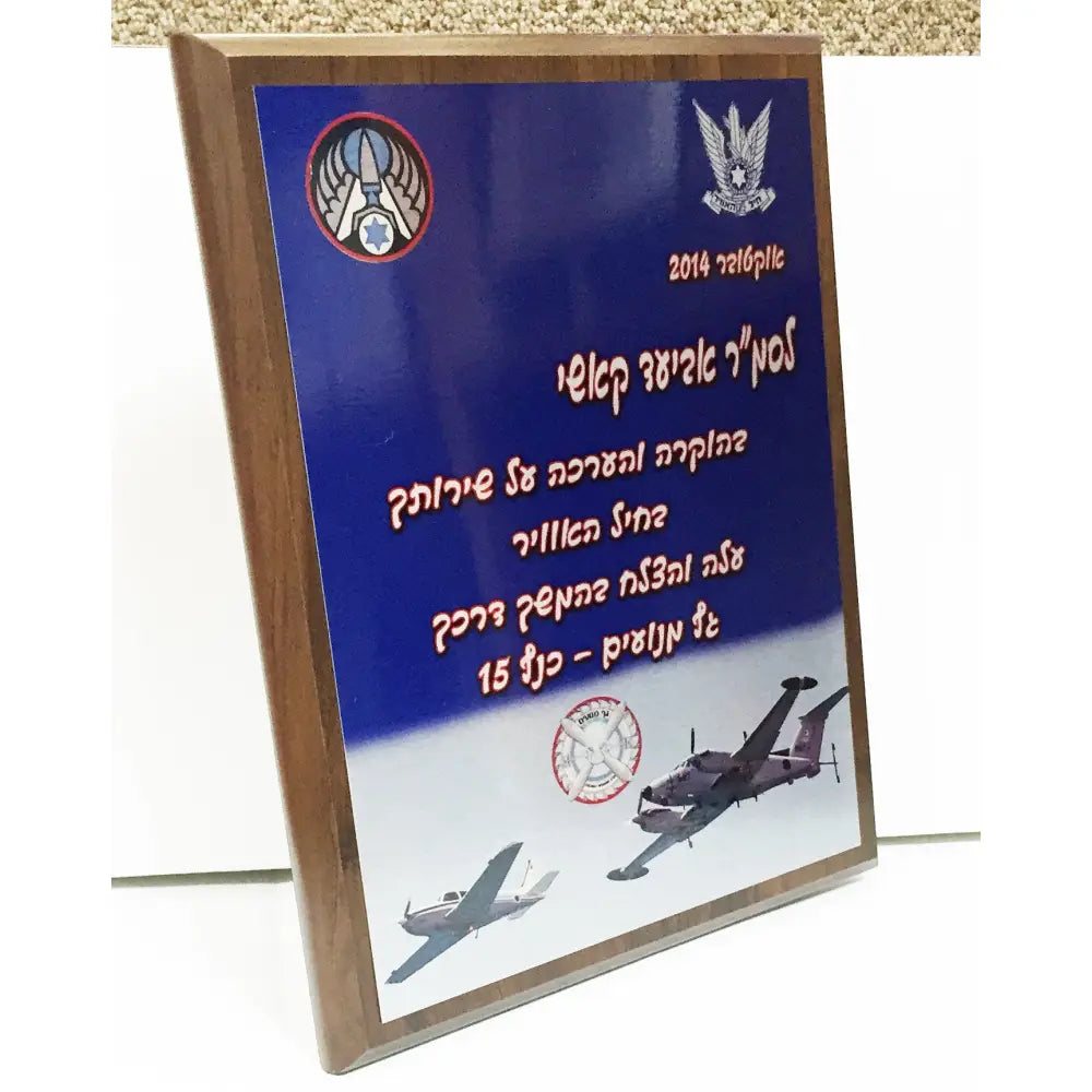מגיני הוקרה ממתכת ועץ