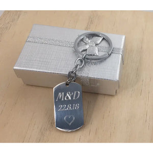 מחזיק מפתחות דיסקית כסופה