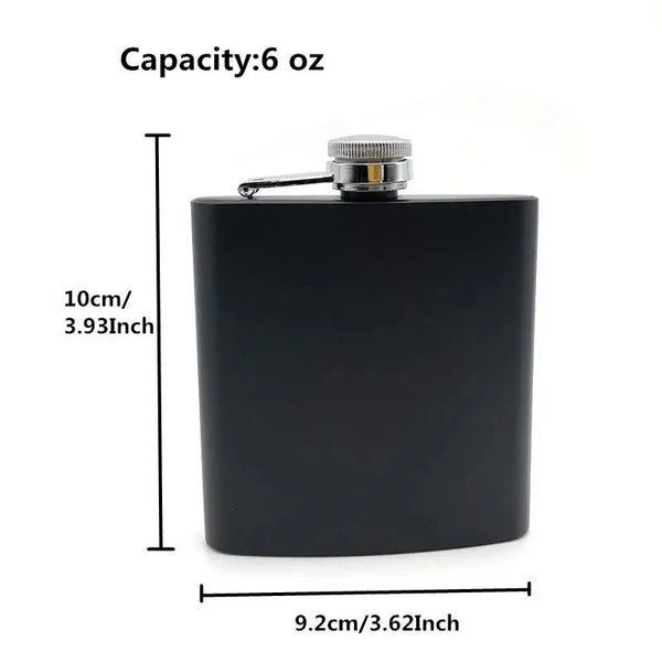 פלאסק קומפקטי 6 OZ עם חריטה אישית - תמונה 7