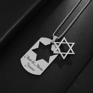 תליון רודיאום יוקרתי ’NEVER FORGET’