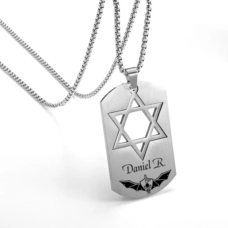 תליון רודיאום יוקרתי ’NEVER FORGET’