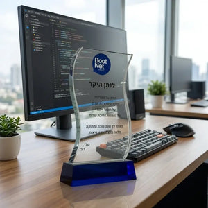 WAVE TROPHY - CRYSTAL AWARD