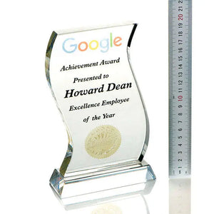 WAVE TROPHY - CRYSTAL AWARD