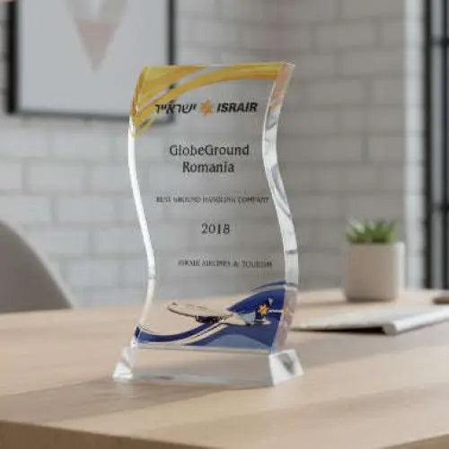 WAVE TROPHY - CRYSTAL AWARD