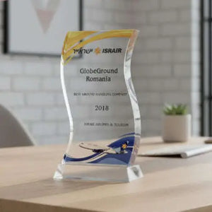 WAVE TROPHY - CRYSTAL AWARD